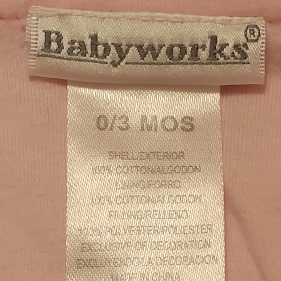 BABY WORKS ♡ Pink 'n White Baby Girl Teddy Bear 2pc Vest|Footie Pant Outfit 0-3M - Picture 7 of 16